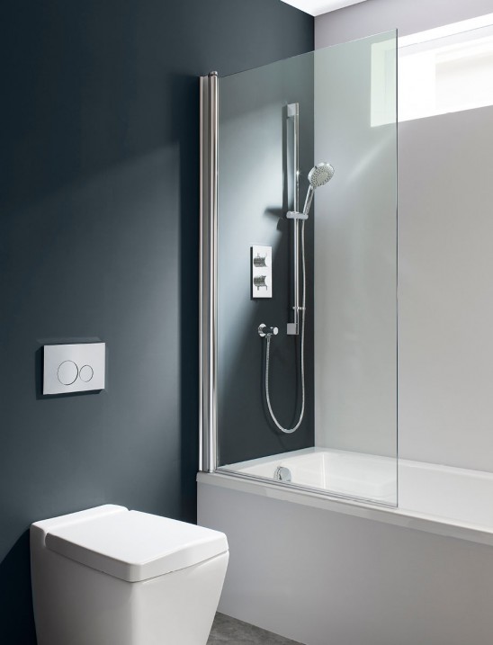 Design Single Bath Screen by Crosswater Bathrooms