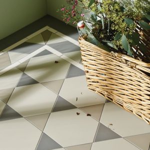 Hexham with Rossetti victorian floor tile design