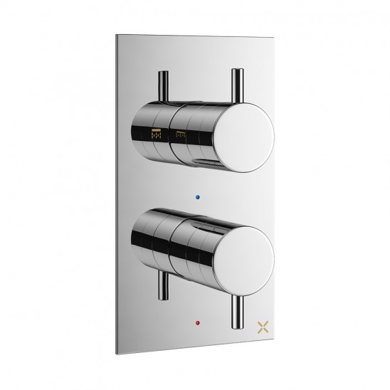 MPRO thermostatic shower valve with 2 way diverter by Crosswater Bathrooms