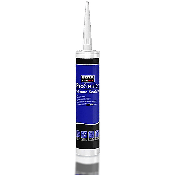 UltraTile ProSeal Silicone Sealant in White 310ml tube Instarmac Ultra Adhesives