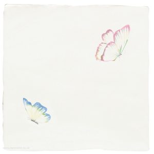 Winchester Pandora White & Azure Angel Pastel on Papyrus Decorated Tile 130 x 130 mm W.2705