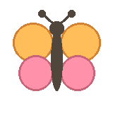 Spring butterfly decoration