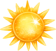 Summer sun decoration
