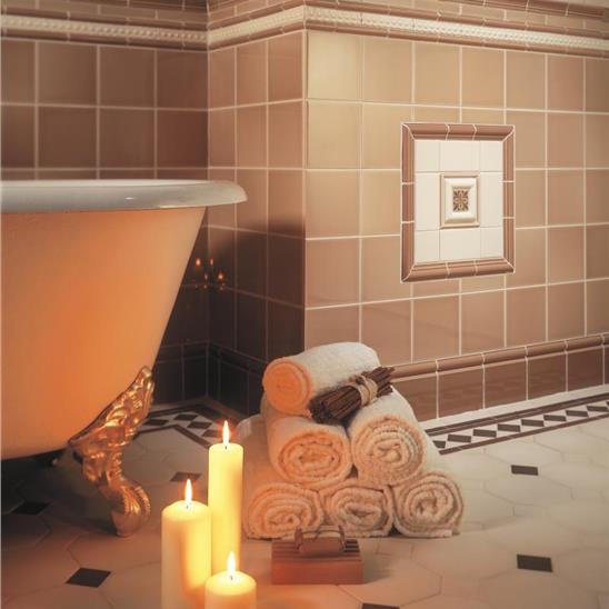 B9927 Colonial White 152x21mm | 6x3/4" decorative tile Original Style