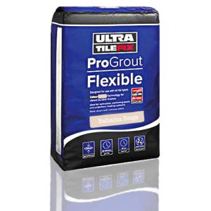 Almond ProGrout 3kg UltraTileFix flexible grout for walls and floors