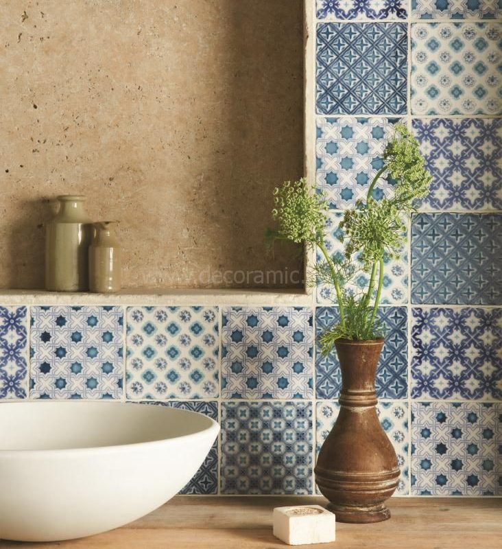 Winchester Residence Chateaux Merles Decorated Tile 130x130 mm W.2803VPA Winchester Tiles