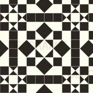 Chatsworth (B) with Shelley victorian floor tile design