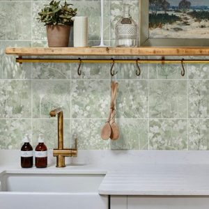 Wild Botanicals Porcelain Green By Clarissa Hulse Tile 20x20 Ca’ Pietra