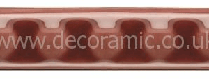 Winchester New Burgundy Listello Moulding Tile 215 x 19 mm W.BN1212