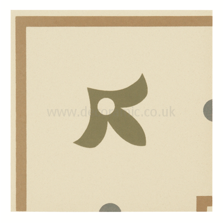 Indo External Corner Dublin, Denim and Old London on White tile 8059V 75x75x9 mm Odyssey Original Style