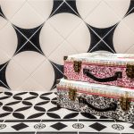 Tao 2 Black on Dover White tile 8126V 151x151x9 mm Odyssey Original Style