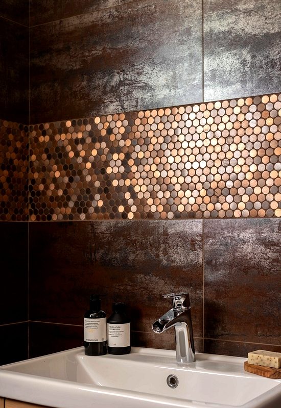 Orabella Brushed Metal Mosaic EW-ORAMOS metal mosaic tile 290x285x8mm Original Style