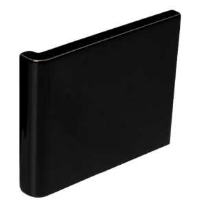 External Wrapping Piece Jet Black Gloss Glazed Ceramic - N9942 - 167x152 Original Style