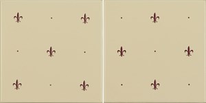 Fleur De Lis Burgundy Colonial White F9036B Artworks