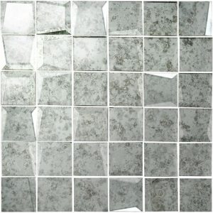 Original Style 50mm Facet Mosaic Mirror Glass tile GW-ANTWHMMOS 310x310mm Glassworks