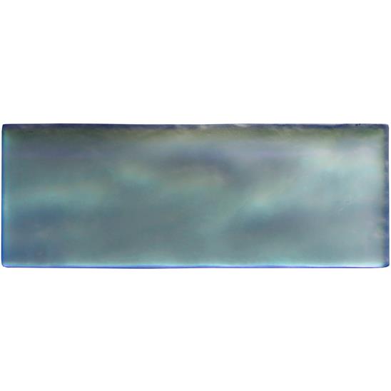 Blue Frost Brick Frosted Glass tile GW-RBL2008F 200x75mm Glassworks Original Style