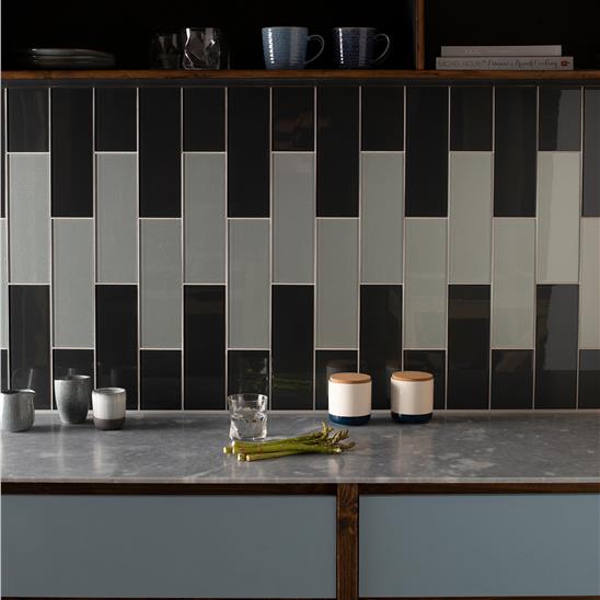 Triton Metallic Glass tile GW-TRT3010C 300x100mm Glassworks Original Style