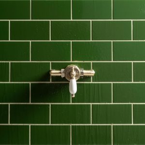Edwardian Green Ceramic Half Tile 152x76 GEG9002 | IM-0025926