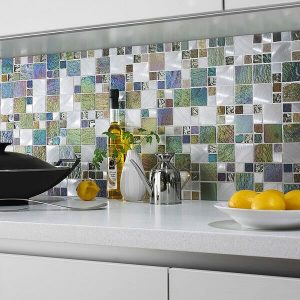 Iridescent MixModular Mixed Glass tile Verona G30142