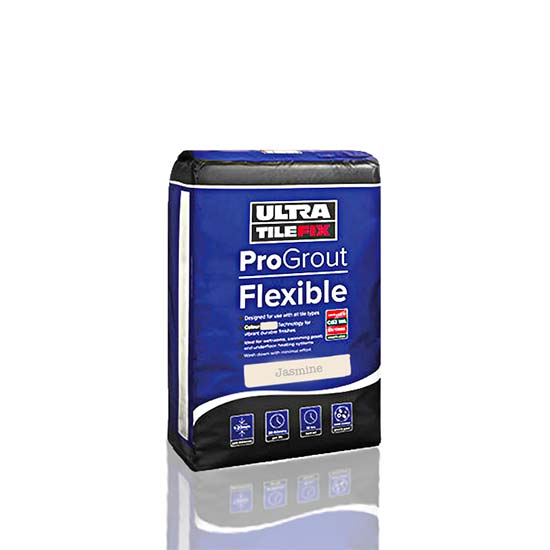 Jasmine ProGrout 3kg UltraTileFix flexible grout for walls and floors Instarmac Ultra Adhesives