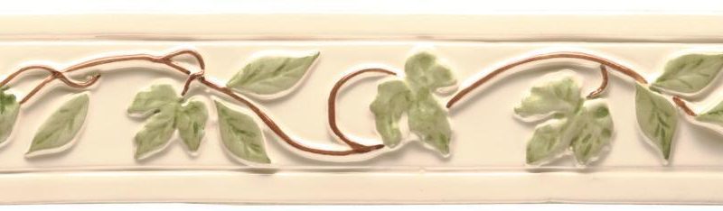 Winchester Leaf Frieze Decorated Tile 215x44 mm W.HP1058 Winchester Tiles