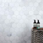 Long Island Marble Mosaic Large Hexagon Ca_Pietra