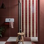 Maroc Berber Porcelain Gloss Bordeaux Beige