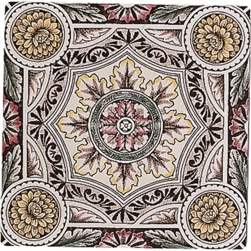 6012B Symmetrical Floral Pattern 152x152mm | 6x6" decorative tile Original Style