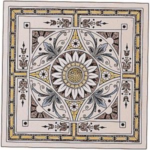 Original Style 6019B Symmetrical Classical Pattern 152 x 152mm | 6 x 6" decorative tile