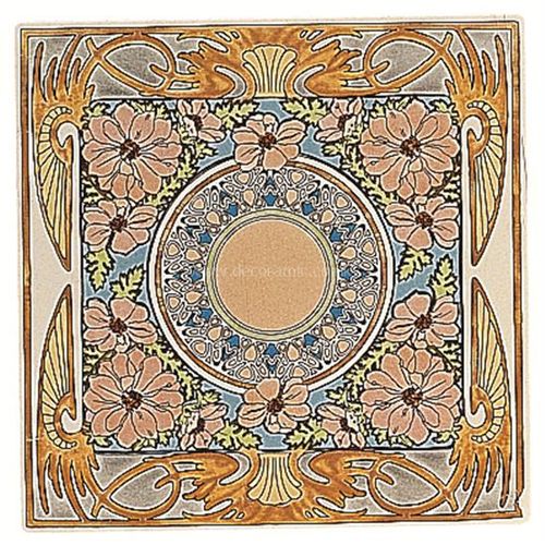6040B Alphonse Mucha Evening Reverie 152x152mm | 6x6" decorative tile Original Style