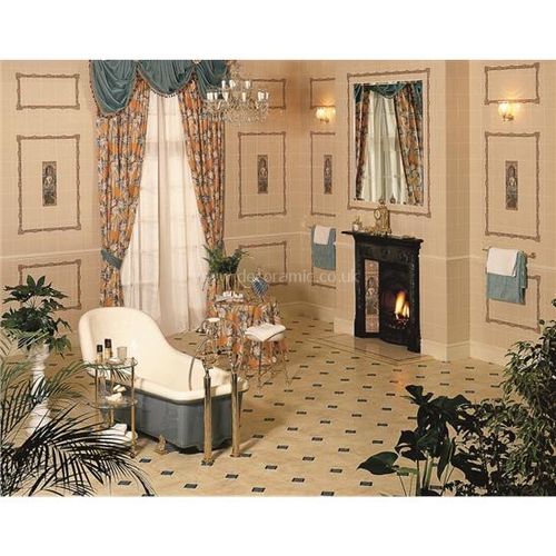 6042B Alphonse Mucha Nocturnal Slumber 152x152mm | 6x6" decorative tile Original Style