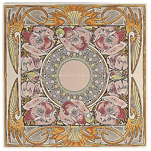 6043B Alphonse Mucha Nocturnal Slumber 152x152mm | 6x6" decorative tile Original Style