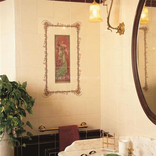 6048B Alphonse Mucha Spring 152x152mm | 6x6" decorative tile Original Style