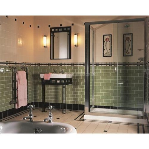 6992B Glasgow Rose (Right Hand) 152x152mm | 6x6" decorative tile Original Style