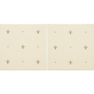 Original Style 7801B Faberge Fleur De Lis 2 Tile Set 152 X 152Mm