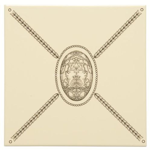 7805B Cartouche with Egg 152x152mm | 6x6" decorative tile Original Style