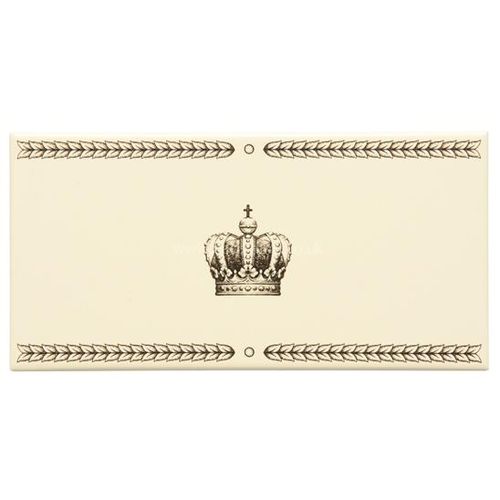 7828B Single Sovereign Crown 152x75mm | 6x3 " decorative tile Original Style