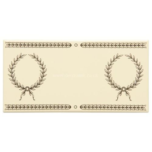 7831B Double Laudatory Wreath 152x75mm | 6x3 " decorative tile Original Style