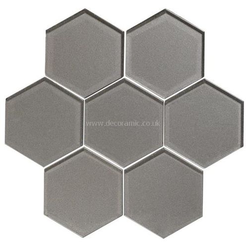Dionysus clear glass tile GW-DIOHEXMOS 289x280mm Glassworks Original Style