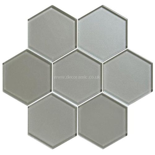 Starcia clear glass tile GW-SCIHEXMOS 289x280mm Glassworks Original Style