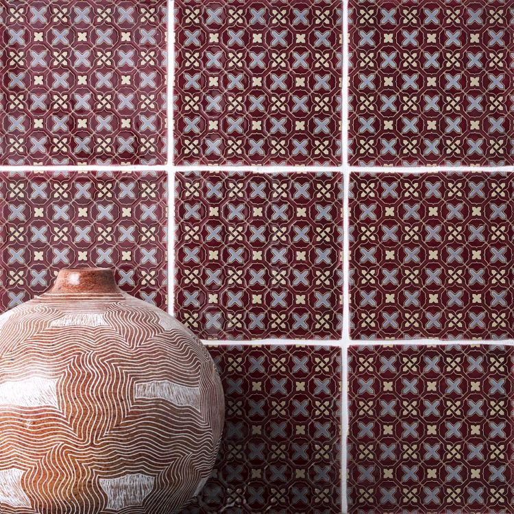 Winchester Residence Chateaux Ormeaux Decorated Tile 130x130 mm W.2811 Winchester Tiles