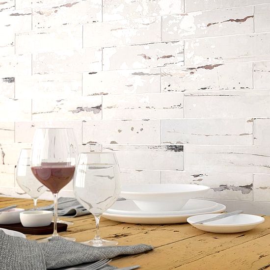 Crafted Handmade Vintage Gloss Ceramic tile P10523 300x75mm Verona