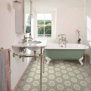 Patisserie Porcelain Rose Mint Matt Porcelain Tile 20x23 Ca’ Pietra