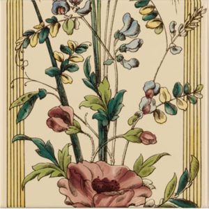 Original Style 6003B Poppy And Wheatsheaf 152 x 152mm | 6 x 6" decorative tile