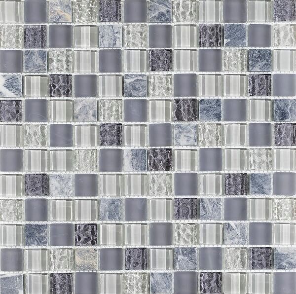 Soft MixMosaic Mixed Glass tile G30158 23x23mm Verona