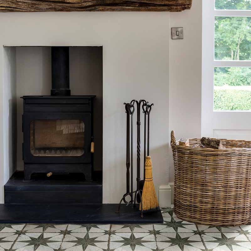 Spitalfields Ceramic Retro Star Sage Ca_Pietra