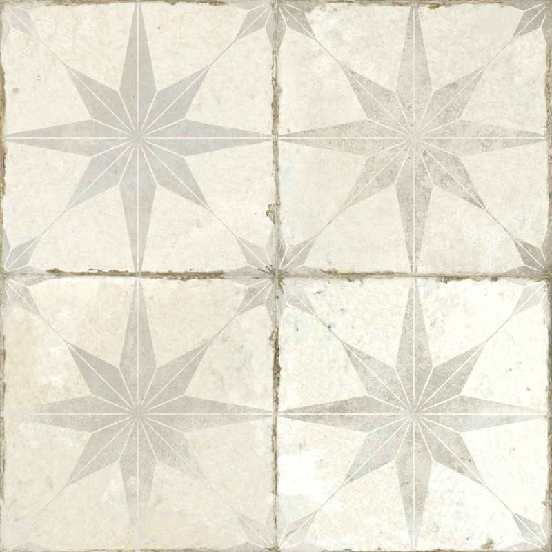 Spitalfields Ceramic Retro Star White Single Ca_Pietra
