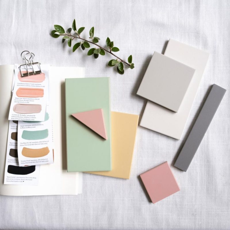 Spring Green Triangle Mood Board