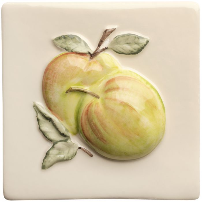 Winchester Summer Fruits Apple Handpainted Tile Im 0029331