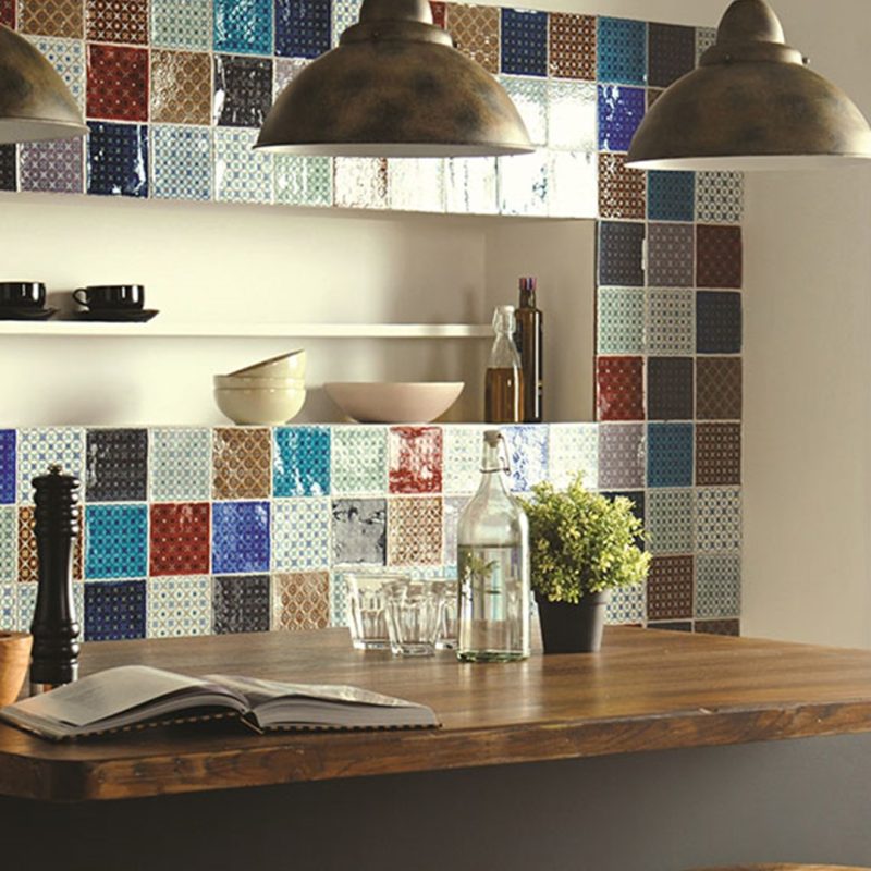 Winchester Residence Chateaux Ormeaux Decorated Tile 130x130 mm W.2805 Winchester Tiles